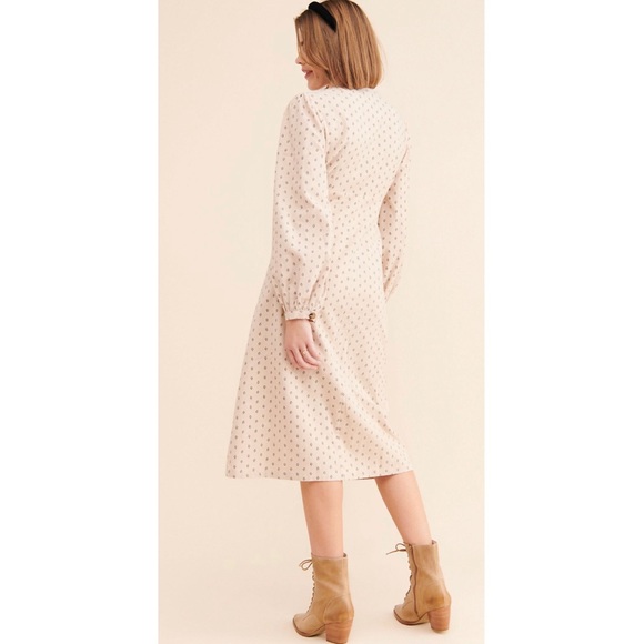 NWOT Anthropologie English Factory Midi Dress - Picture 2 of 4